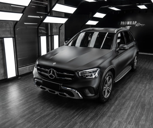 Dán đổi màu xe Mercedes GLC250 Matte Black