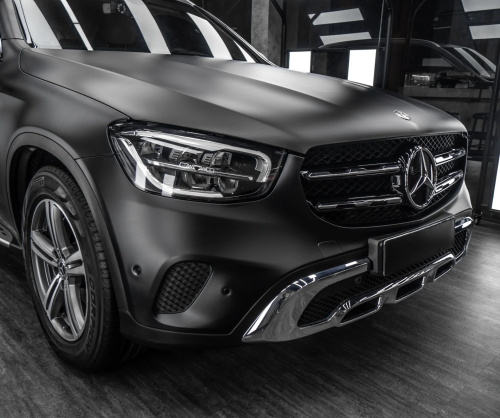 Dán đổi màu xe Mercedes GLC250 Matte Black