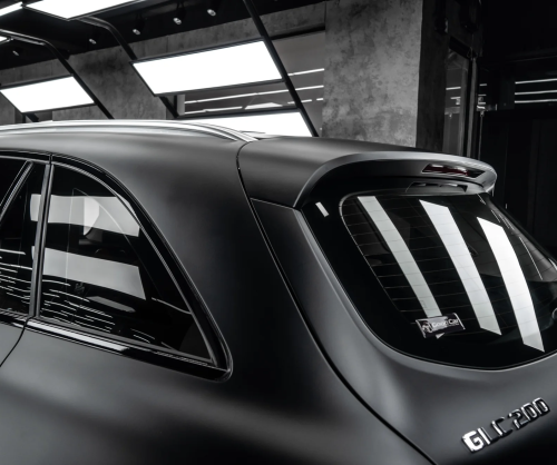 Dán đổi màu xe Mercedes GLC250 Matte Black