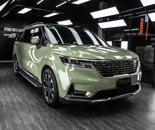 Dán đổi màu xe Kia Carnival Gloss Khaki Green