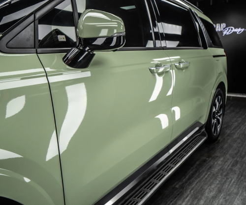 Dán đổi màu xe Kia Carnival Gloss Khaki Green