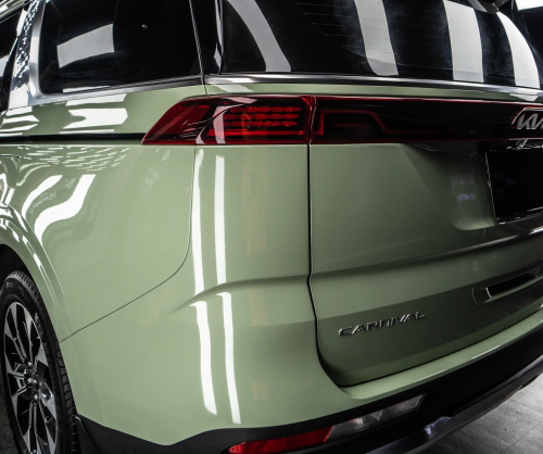Dán đổi màu xe Kia Carnival Gloss Khaki Green
