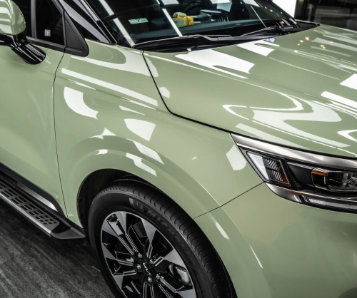 Dán đổi màu xe Kia Carnival Gloss Khaki Green