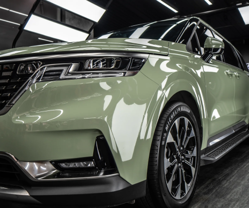 Dán đổi màu xe Kia Carnival Gloss Khaki Green