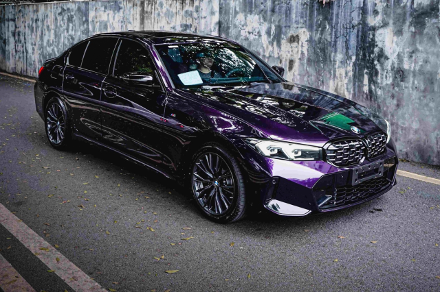 wrap xe, dán đổi màu xe BMW 430i Wrap  Gloss Black Cherry Ice