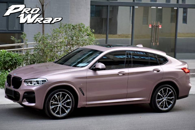 wrap xe - dán đổi màu xe BMW x4 wrap frozen berry metallic