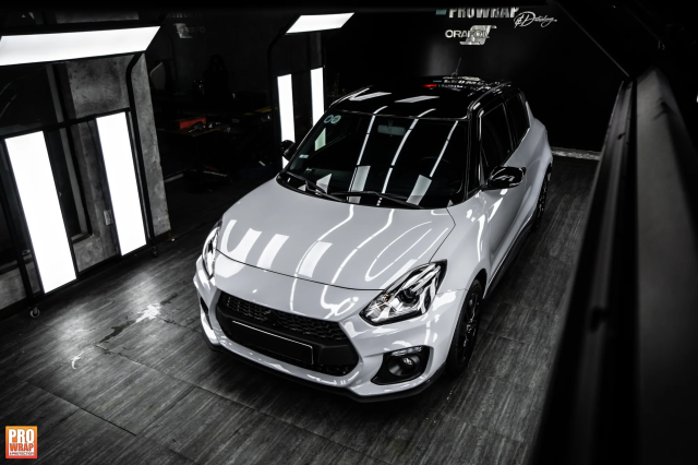 Dán đổi màu xe Suzuki Swift Gloss Crayon Gray