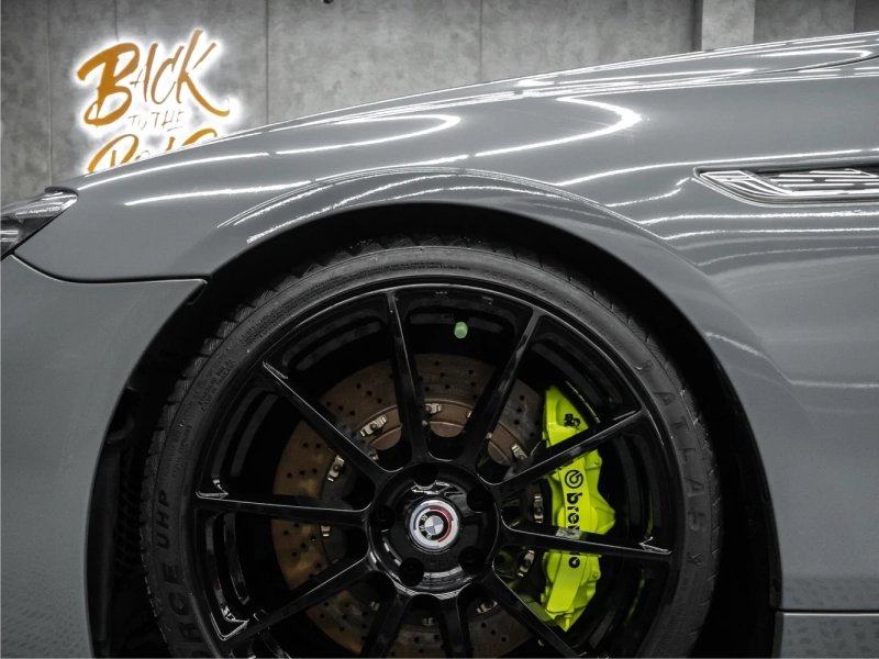 BMW 640i Gloss Nardo Gray chi tiết mâm và vòm bánh
